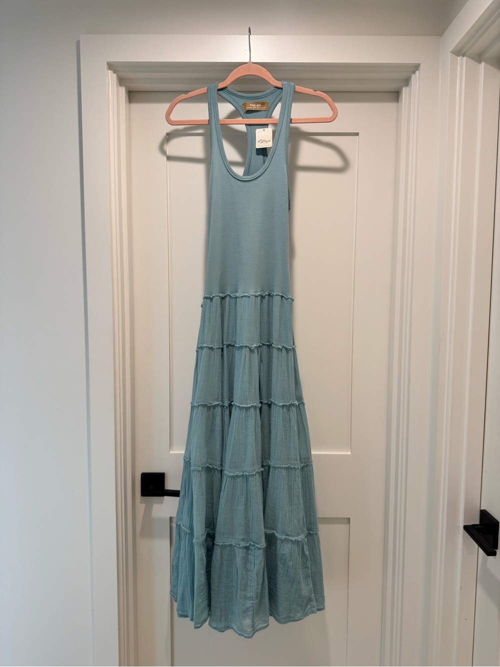 free people set sail maxi dress in waterfall mist - Picture 3 of 5